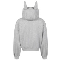 Women Trendy Hoodie with Rivet-Style Dachshunds Design