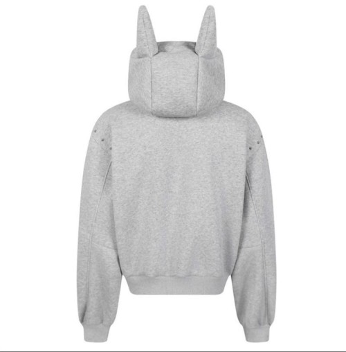 Women Trendy Hoodie with Rivet-Style Dachshunds Design