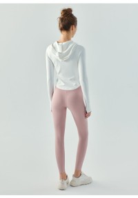 Women Long-sleeve zipper hoodie yoga running shirt