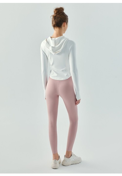 Women Long-sleeve zipper hoodie yoga running shirt