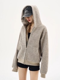 Unisex Casual and Trendy Top stripe hoodies
